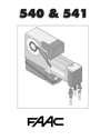 FAAC 540 - 541 Manuals