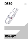FAAC D550 Manuals