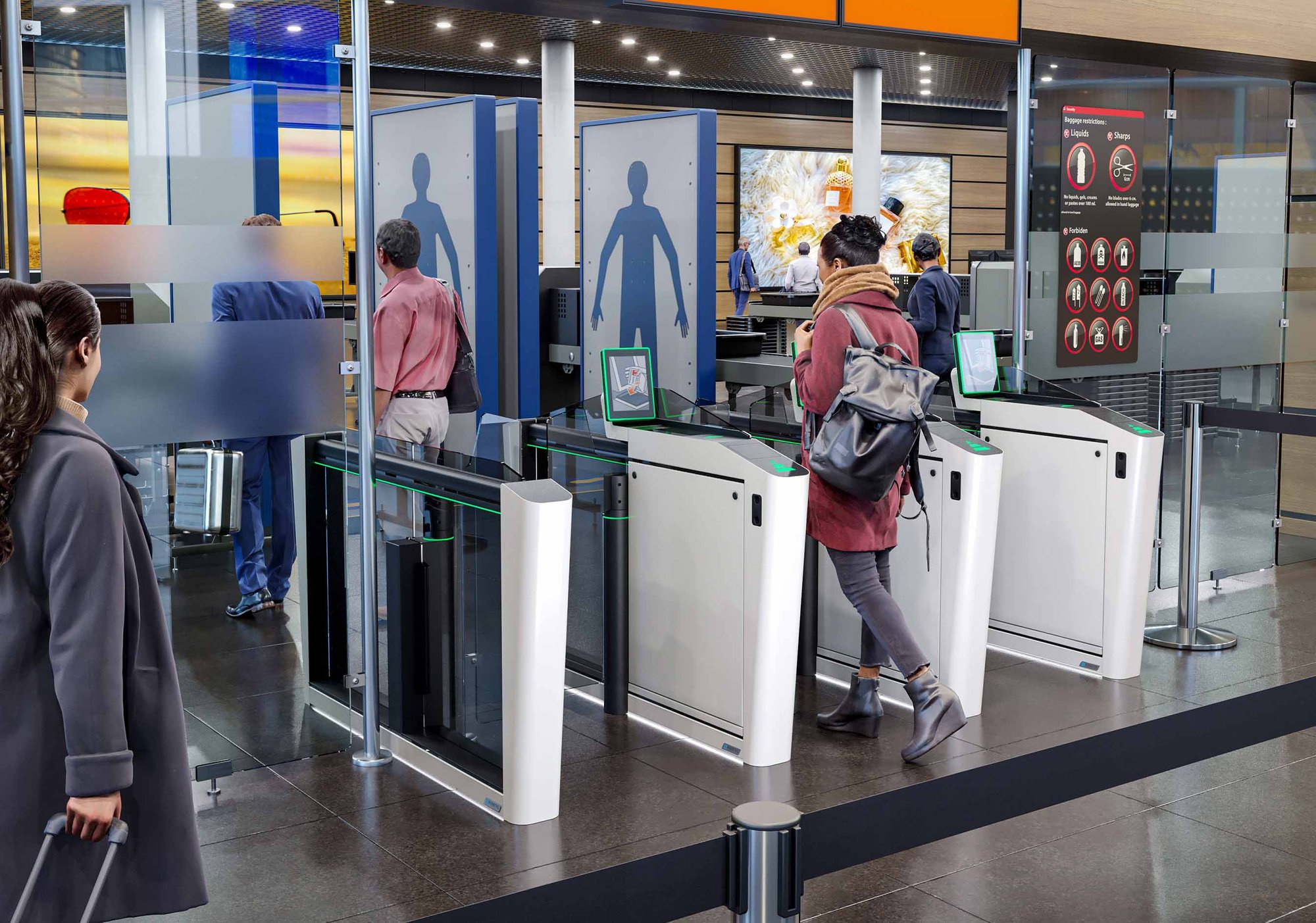 Fußgänger-Zugangskontrolle