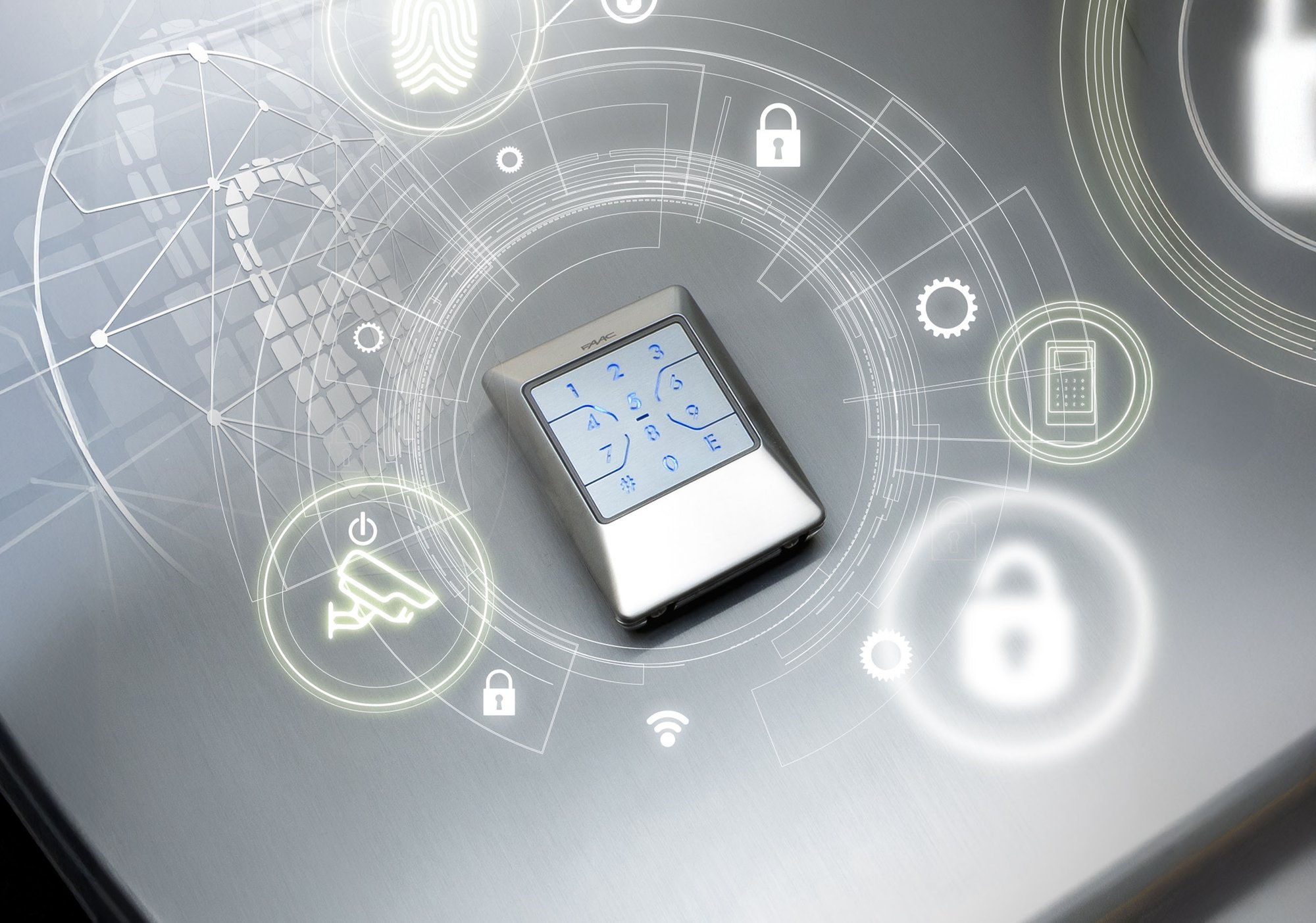 FAAC olvasók gyalogos kapukhoz