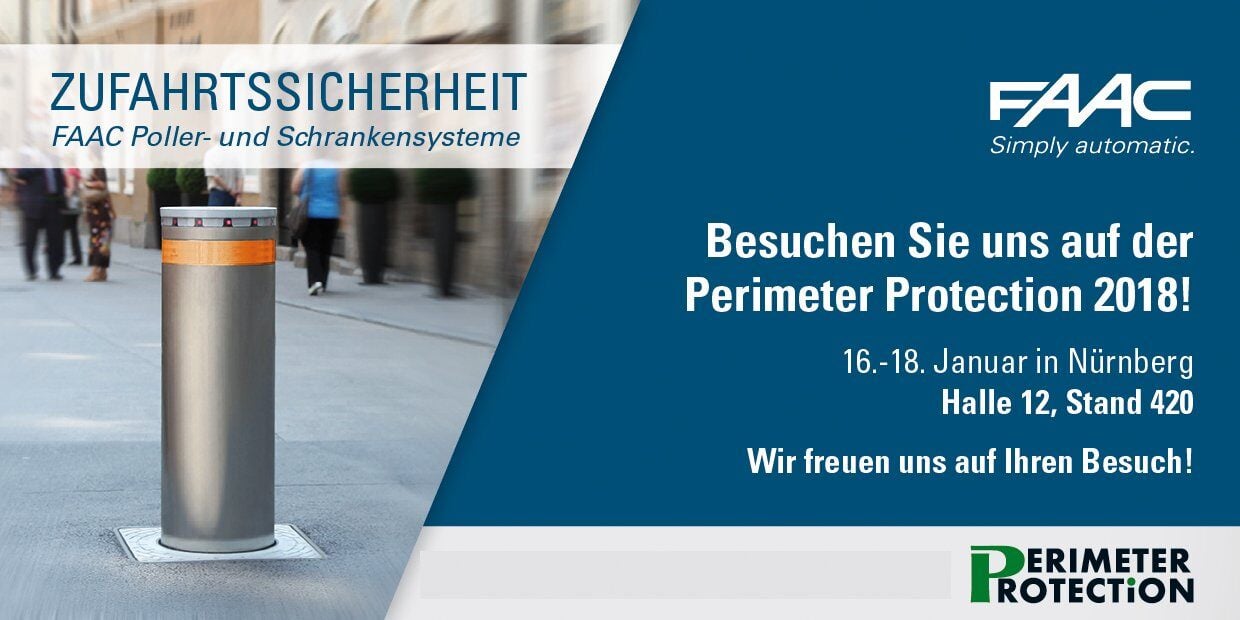 FAAC auf der Perimeter Protection