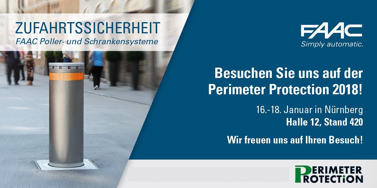 FAAC auf der Perimeter Protection